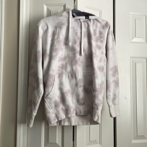 Lavender and white hoodie